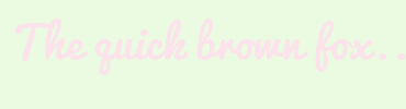 Image with Font Color FBE2EB and Background Color EBFBE2